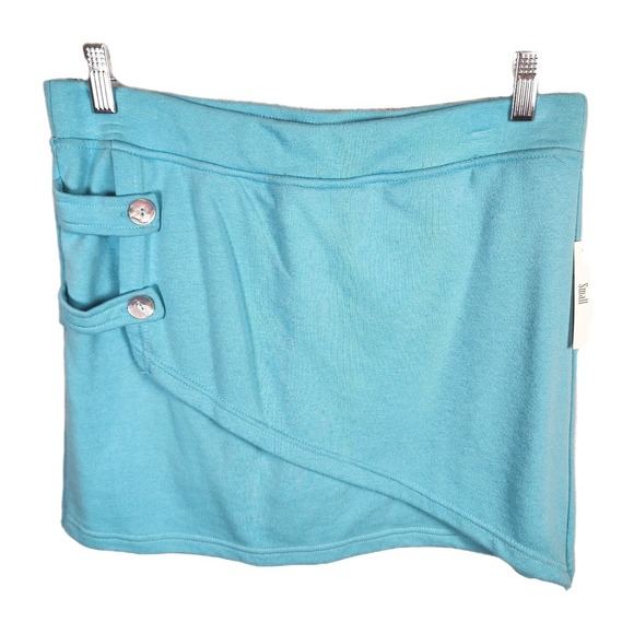 Silverwear Dresses & Skirts - Silverwear Mini Skort Womens Small Light Teal Knit Stretch Outdoor Comfort NEW
